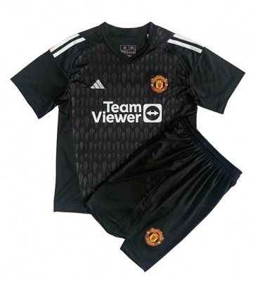 Manchester United Målmand Replika Babytøj Tredje sæt Børn 2023-24 Kortærmet (+ Korte bukser)